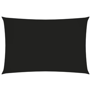 Vidaxl voile de parasol tissu oxford rectangulaire 6x8 m noir