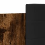 vidaXL Cadre de lit avec tête de lit chêne fumé 90x200 cm