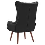 Fauteuil Relaxant vidaXL Noir en Cuir Synthétique