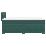 vidaXL Sommier à lattes de lit avec matelas Vert foncé 90x190 cm