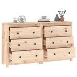 vidaXL Buffet 140x35x80 cm Bois massif de pin