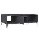 vidaXL Table basse gris 103 5x60x35 cm bois d'ingénierie