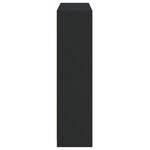 vidaXL Bibliothèque avec portes noir 136x37x142 cm bois d'ingénierie