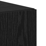 vidaXL Buffet en chêne noir 50x42.5x185 cm en bois reconstitué