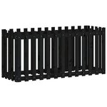 vidaXL Lit surélevé de jardin design de clôture 150x50x70cm pin massif