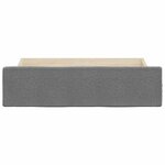 vidaXL Tiroirs de lit 2 Pièces gris foncé bois d'ingénierie et tissu