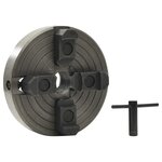vidaXL Mandrin à bois à 4 mâchoires connexion M33 acier noir 150x63 mm