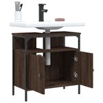 vidaXL Armoire lavabo de salle de bain chêne marron 60x30x60 cm