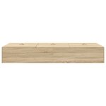 vidaXL Cadre de lit de rangement Chêne Sonoma 75x190 cm Bois d'ingénierie