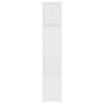 vidaXL Bibliothèque/Séparateur de pièce blanc bois d'ingénierie