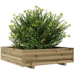 vidaXL Jardinière 90x90x26 5 cm bois de pin imprégné