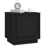 vidaXL Tables de chevet 2 Pièces noir 44x35x45 cm bois d'ingénierie