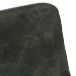 vidaXL Canapé à 2 places gris délavé cuir véritable