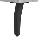 vidaXL Buffet Gris béton 34 5x34x90 cm Bois d'ingénierie
