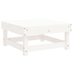 vidaXL Salon de jardin 8 Pièces Blanc Bois de pin massif