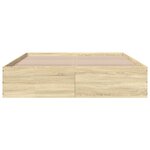 vidaXL Cadre de lit sans matelas chêne sonoma 160x200 cm