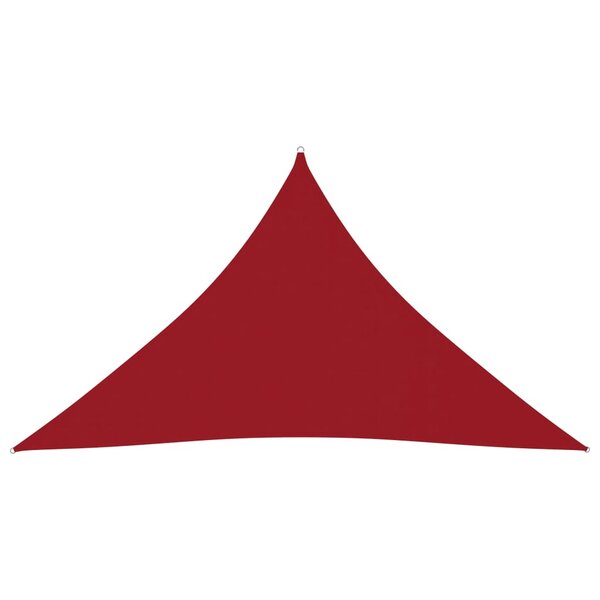 vidaXL Voile de parasol Tissu Oxford triangulaire 2 5x2 5x3 5 m Rouge