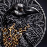 Pièce de monnaie en Argent 1000 Francs g 31.1 (1 oz) Millésime 2025 Creatures of Nocturne RAVEN