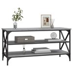 vidaXL Meuble TV Sonoma gris 100x40x50 cm Bois d'ingénierie