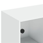 vidaXL Bibliothèque avec portes blanc 136x37x142 cm bois d'ingénierie
