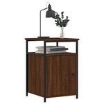 vidaXL Tables de chevet 2Pièces Chêne marron 40x42x60cm Bois d'ingénierie