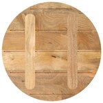 vidaXL Dessus de table Ø 60x3 8 cm rond bois de manguier massif