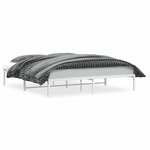 vidaXL Cadre de lit métal sans matelas blanc 180x200 cm