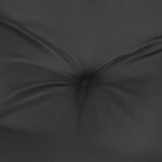 vidaXL Coussins de chaise à dossier haut lot de 2 noir tissu oxford
