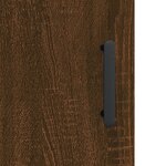 vidaXL Buffet haut Chêne marron 69 5x34x180 cm Bois d'ingénierie