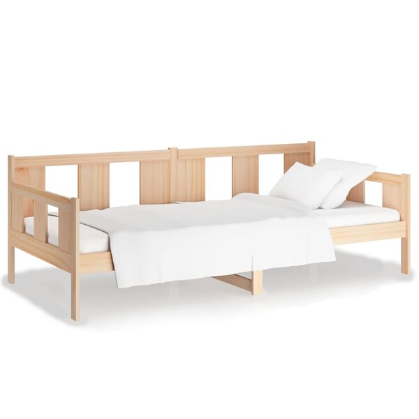 vidaXL Lit de jour sans matelas bois de pin massif 90x200 cm