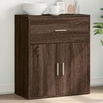 vidaXL Buffet chêne marron 60x31x70 cm bois d'ingénierie