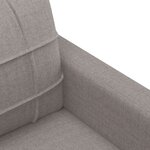 vidaXL Canapé à 3 places Taupe 180 cm Tissu