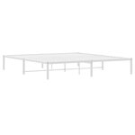 vidaXL Cadre de lit métal blanc 183x213 cm