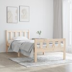 vidaXL Cadre de lit sans matelas bois massif