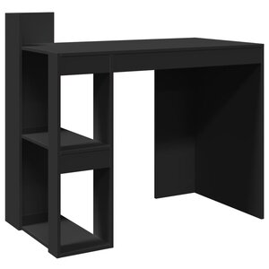 Bureau table poste de travail meuble d'ordinateur informatique étude 103 5 x 56 5 x 94 cm bois d'ingénierie noir 02_0023894