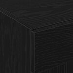 vidaXL Armoires Murales 2 Pièces Chêne Noir 69 5x34x90 cm Bois d'Ingénierie