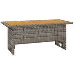 Salon de jardin meuble d'extérieur ensemble de mobilier 2 pièces avec coussins gris résine tressée 02_0015893