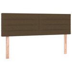 vidaXL Sommier à lattes de lit avec matelas Marron foncé 140x190 cm