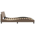 vidaXL Cadre de lit sans matelas cappuccino 160x200 cm similicuir