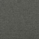 vidaXL Sommier à lattes de lit avec matelas gris foncé 120x190cm tissu