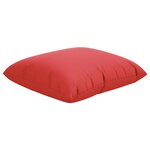 vidaXL Coussins de canapé lot de 4 rouge 50x50 cm tissu