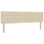 Lit Box Spring vidaXL avec Matelas Crème 180x200 cm Tissu