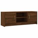 vidaXL Meuble TV chêne marron 102x30x37 5 cm bois d'ingénierie