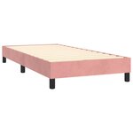 vidaXL Cadre de lit Rose 100x200 cm Velours