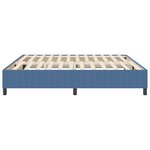 Box Spring VidaXL Bleu 200x200 cm en Tissu Corde