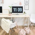 Plateau de bureau en pin massif 120 x 60 x 1 8 cm