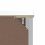 vidaXL Rangement au-dessus de la cuvette BERG blanc bois massif