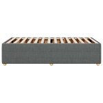 vidaXL Cadre de lit Gris foncé 90x200 cm Tissu