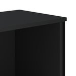 vidaXL Bibliothèque noir 50x31x137 5 cm bois d'ingénierie