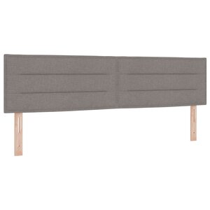 vidaXL Tête de Lit Design Lignes Taupe 90 cm Tissu